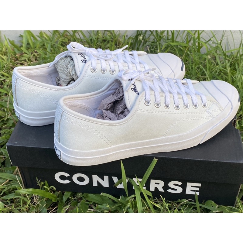 converse jack Purcell putih leather Shopee Malaysia