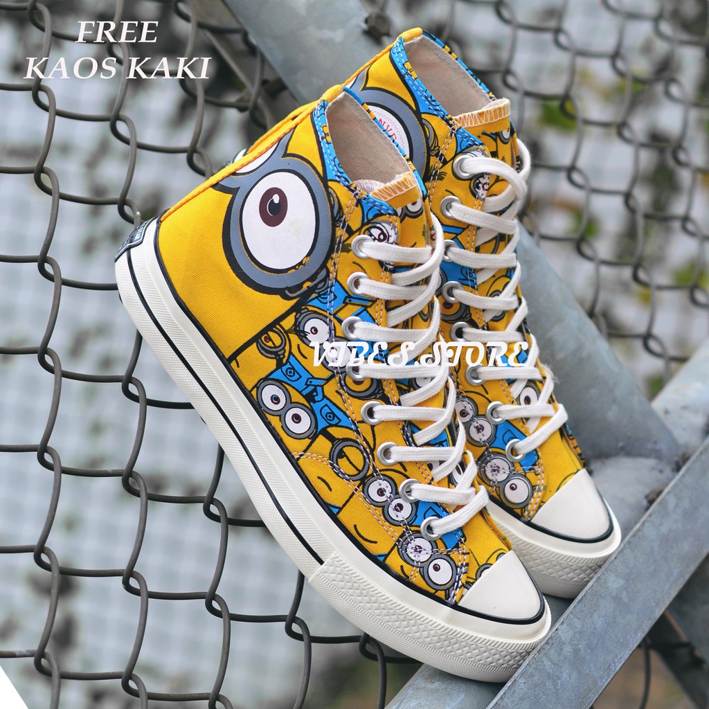 Minion deals shoes converse