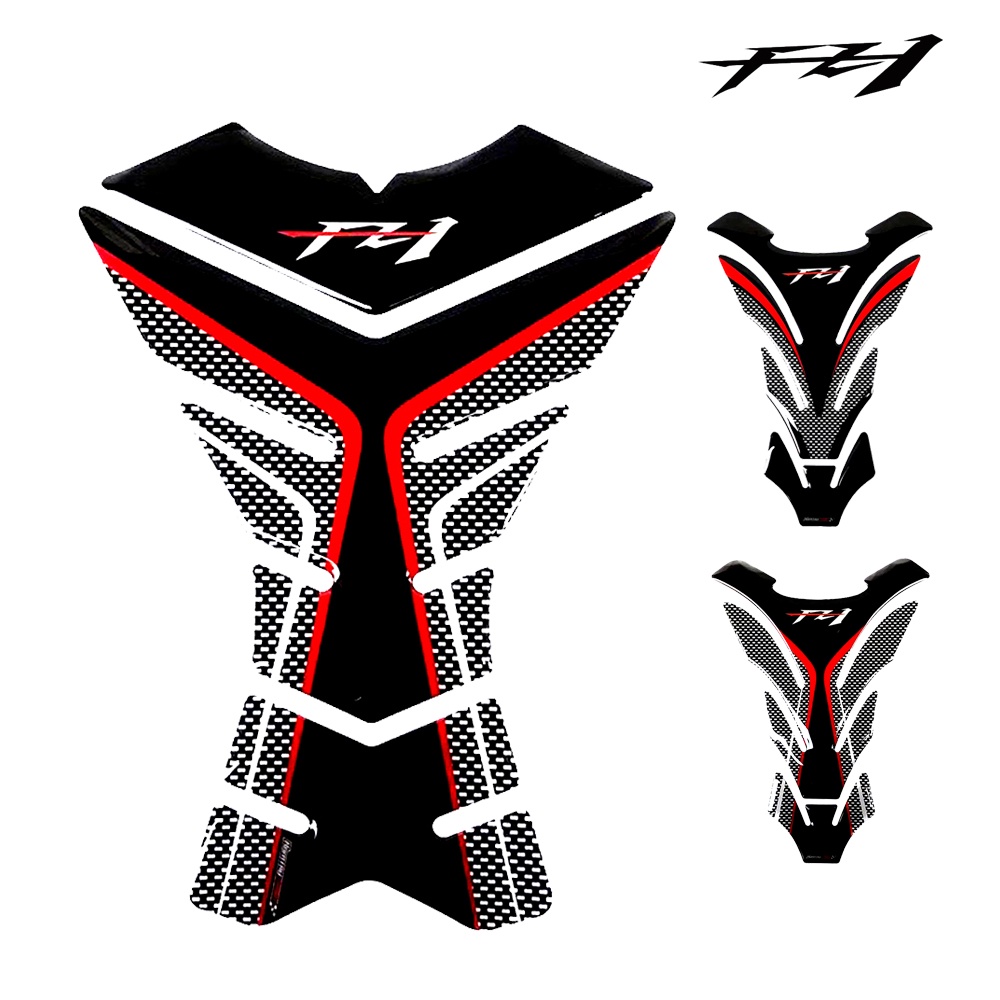 Motorcycle Tank Pad Protector For YAMAHA FZ1 FZ 1 FZ1N Tank 3D Carbon