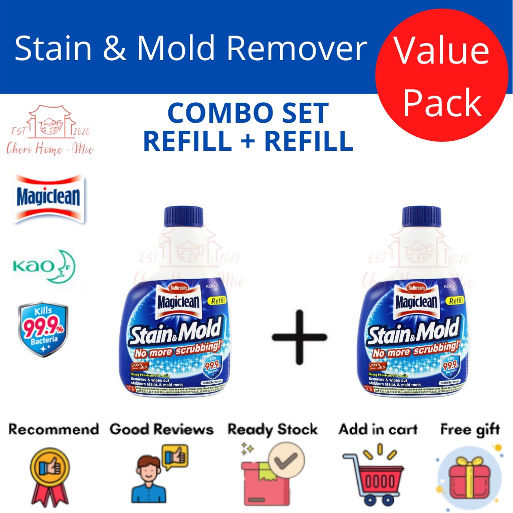 Kao Magiclean Stain & Mold Remover Trigger & Refill 400ml 除霉剂 | Shopee ...