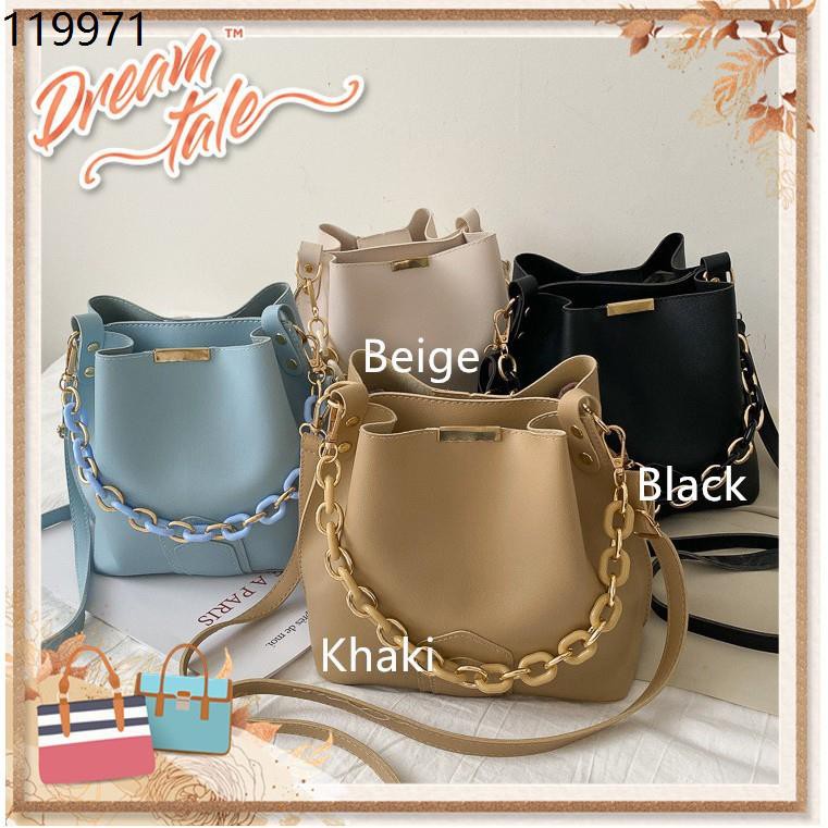 Sling bucket bag women chain handbag crossbody beg tangan wanita