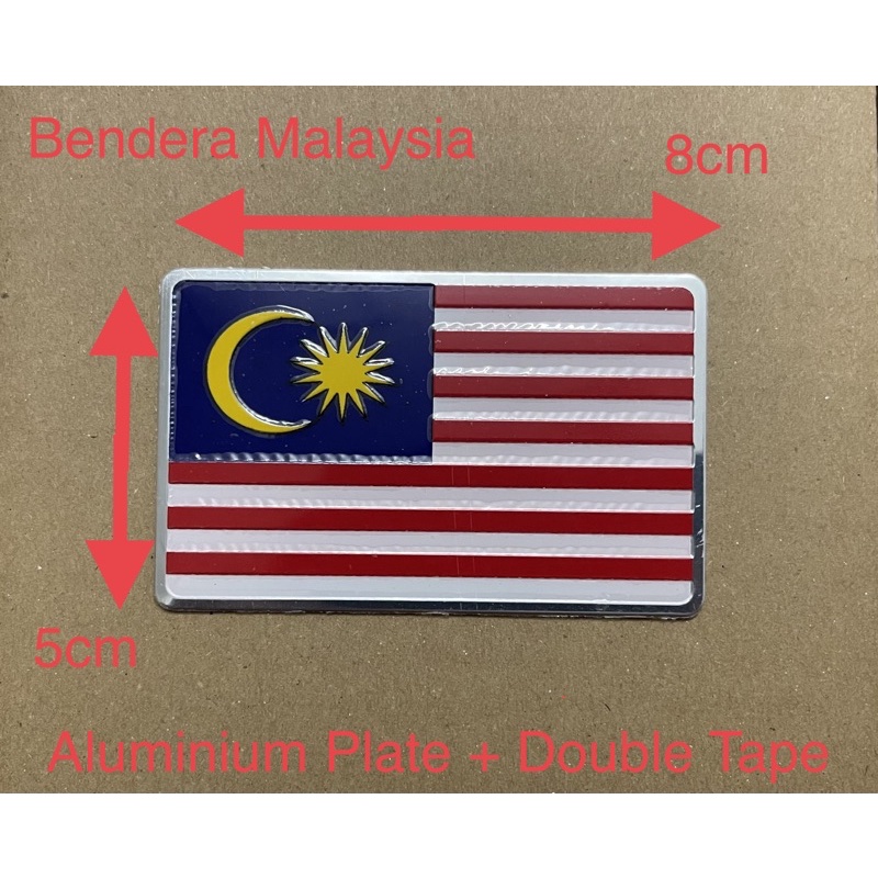 Aluminium Plate Malaysia Flag with double tape Shopee Malaysia