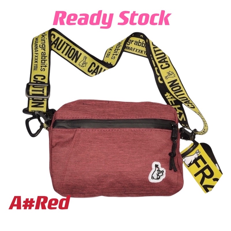 READY STOCK Fxxking Rabbits FR2 Sling Bags Cross Body Bags Mini Small Beg  BFR2 Cross Body Shoulder Bags Messenger Bunny