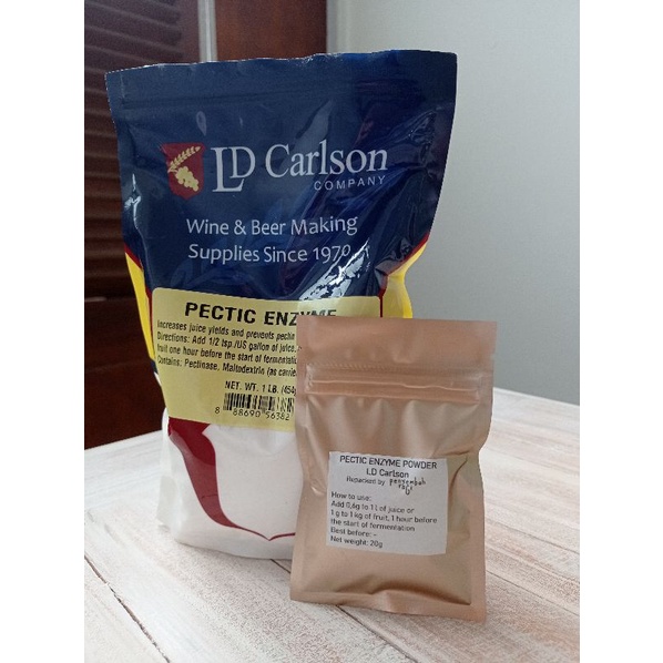 Pectic Enzyme LD Carlson Repacked 20g (pektinase Enzyme) Shopee Malaysia
