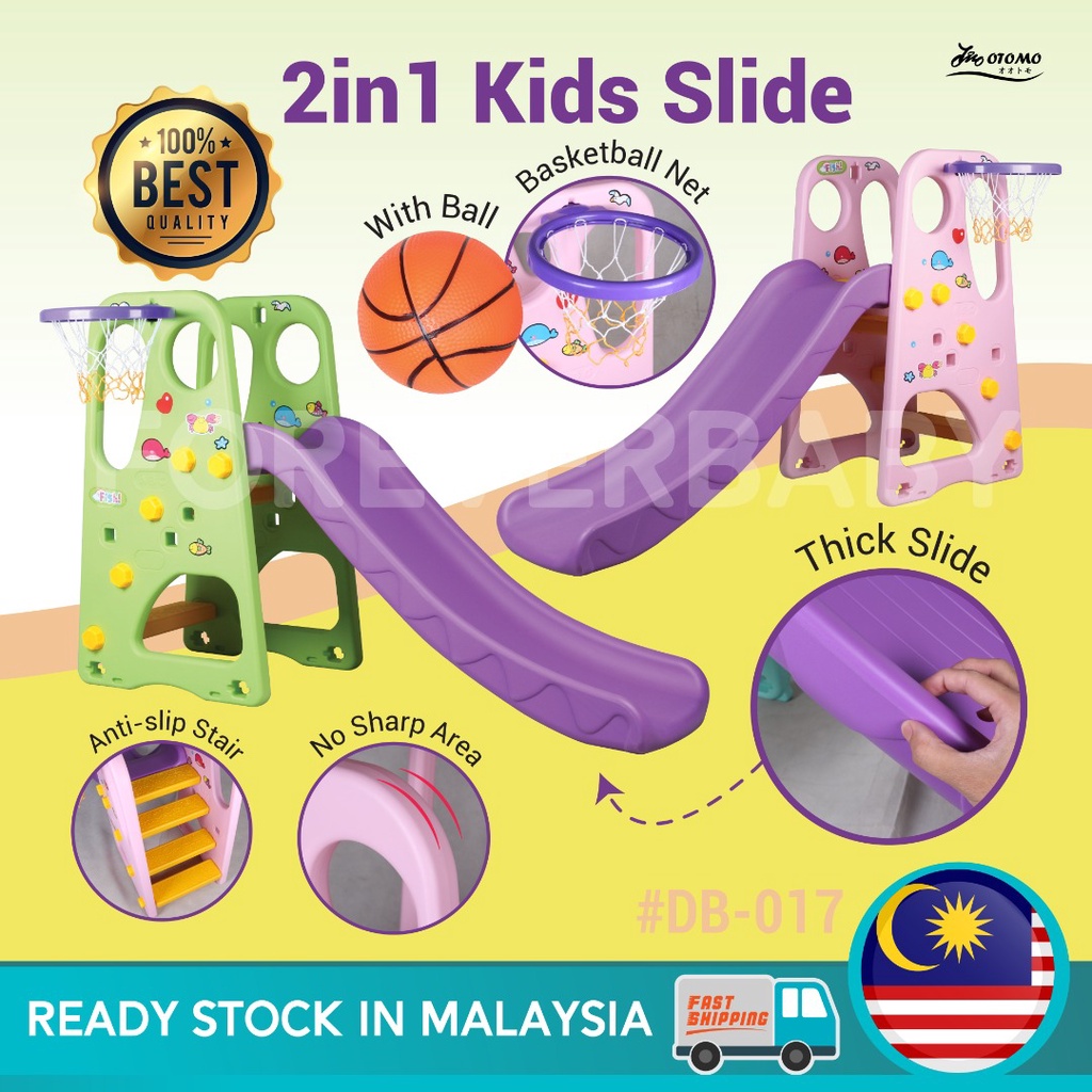 [READY STOCK] playground kids gelongsor set playground slide for kids