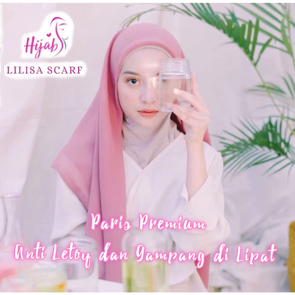 MERAH Paris PREMIUM Red Square/School HIJAB Is Not See Through And ...