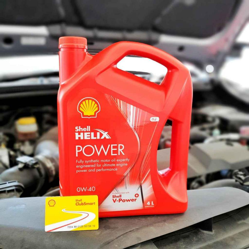 MInyak hitam kereta SHELL HELIX POWER 0W-40 Authentic (4L) | Shopee ...
