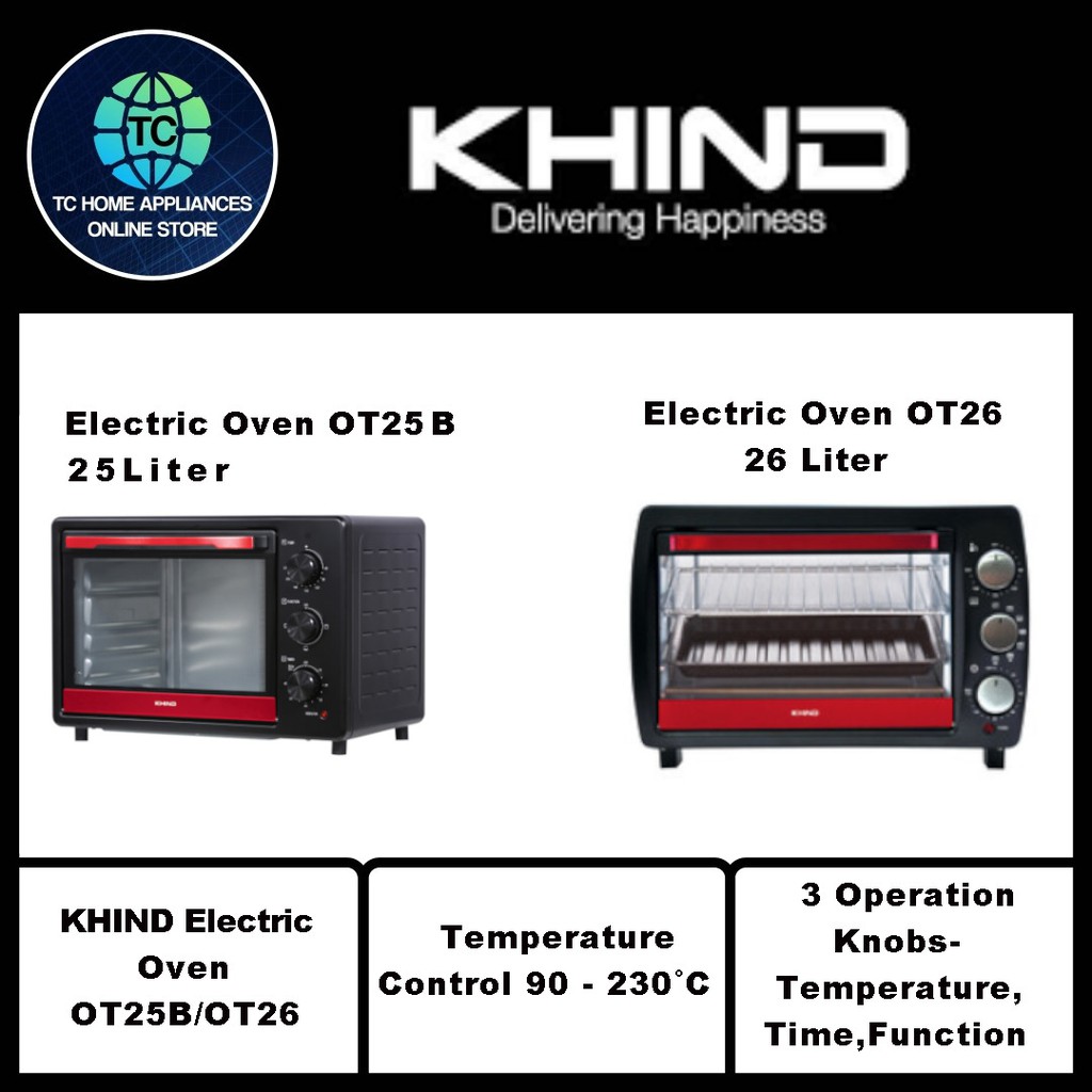 Khind 25l deals electric oven ot25b