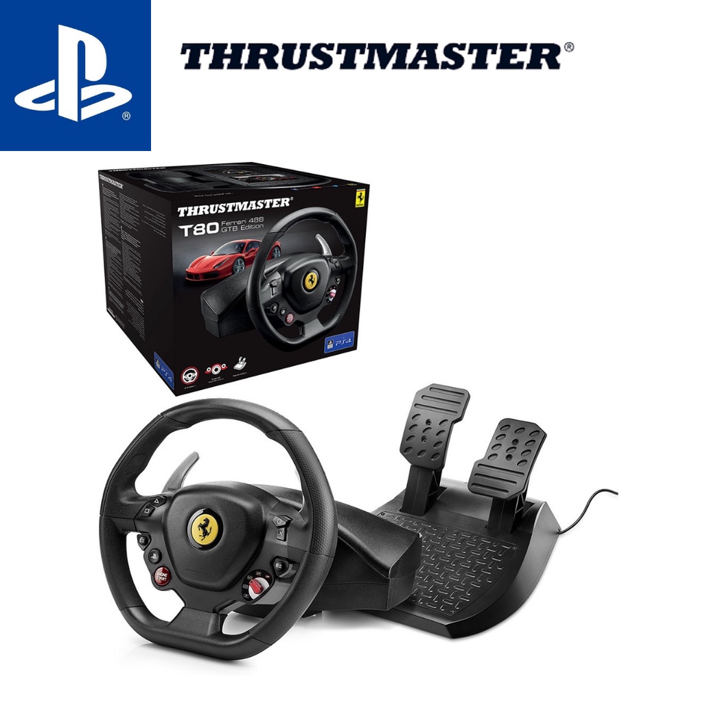 Thrustmaster T80 Ferrari 488 GTB Edition Racing Wheel For