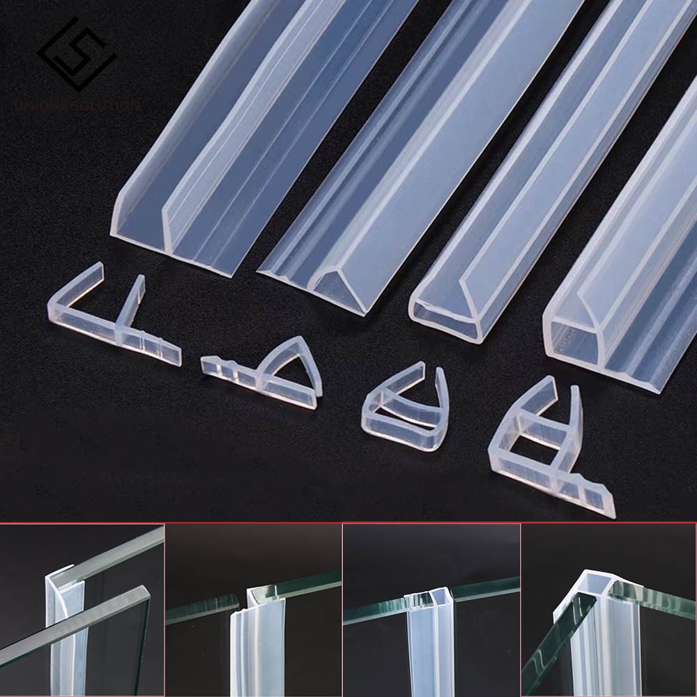 6 8 10 12mm Glass Seals Frameless Shower Bathroom Door Window Balcony ...