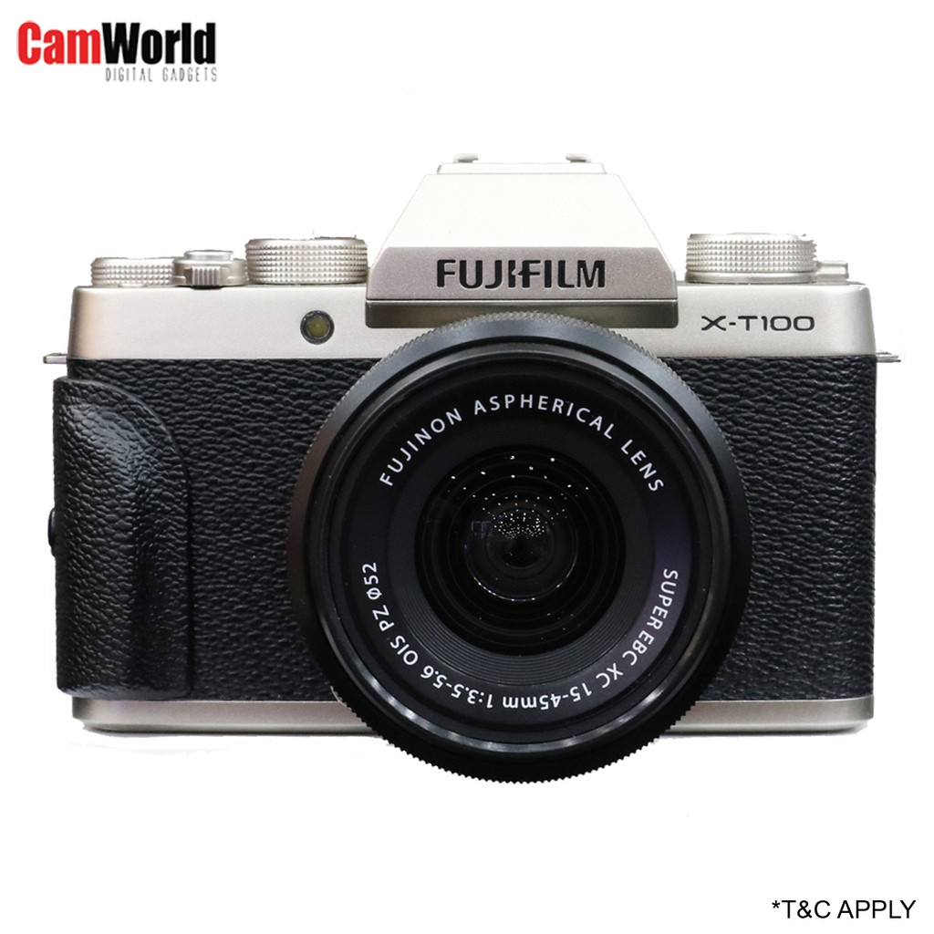 FUJIFILM XT100 KIT LENS XC1545MM GOLD ( USED ) Shopee Malaysia