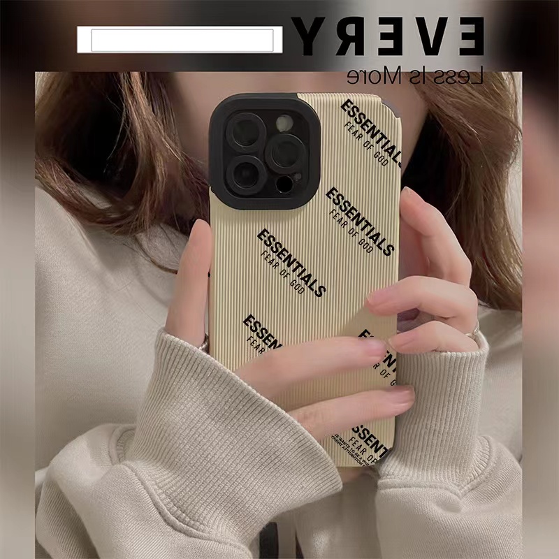 FOG Luxury Fear of God ESSENTIALS leather phone cases for iphone