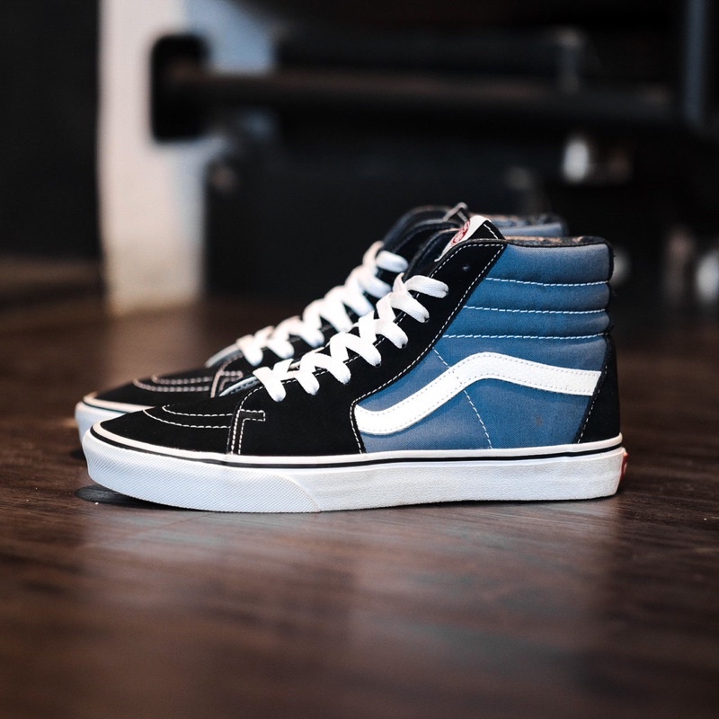 Sk8 hi hotsell navy white