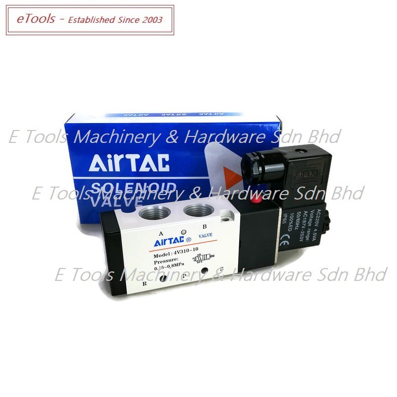 ORIGINAL AIRTAC 4V310-10 SINGLE SOLENOID VALVE | Shopee Malaysia