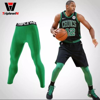 Tight Pants Men Triplewin Green Highlight Running Basketball