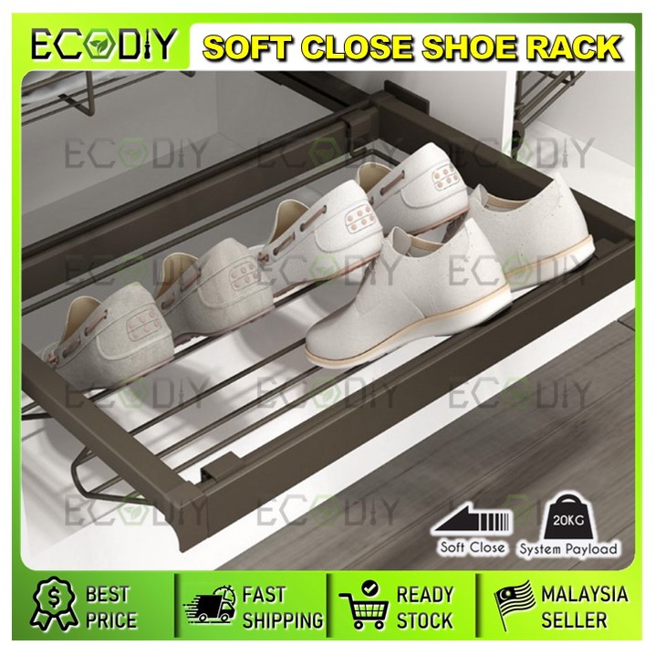 ECODIY🇲🇾 ECOWARE Luxury Pull Out Function Pull Out Shoe Rack 600mm ...