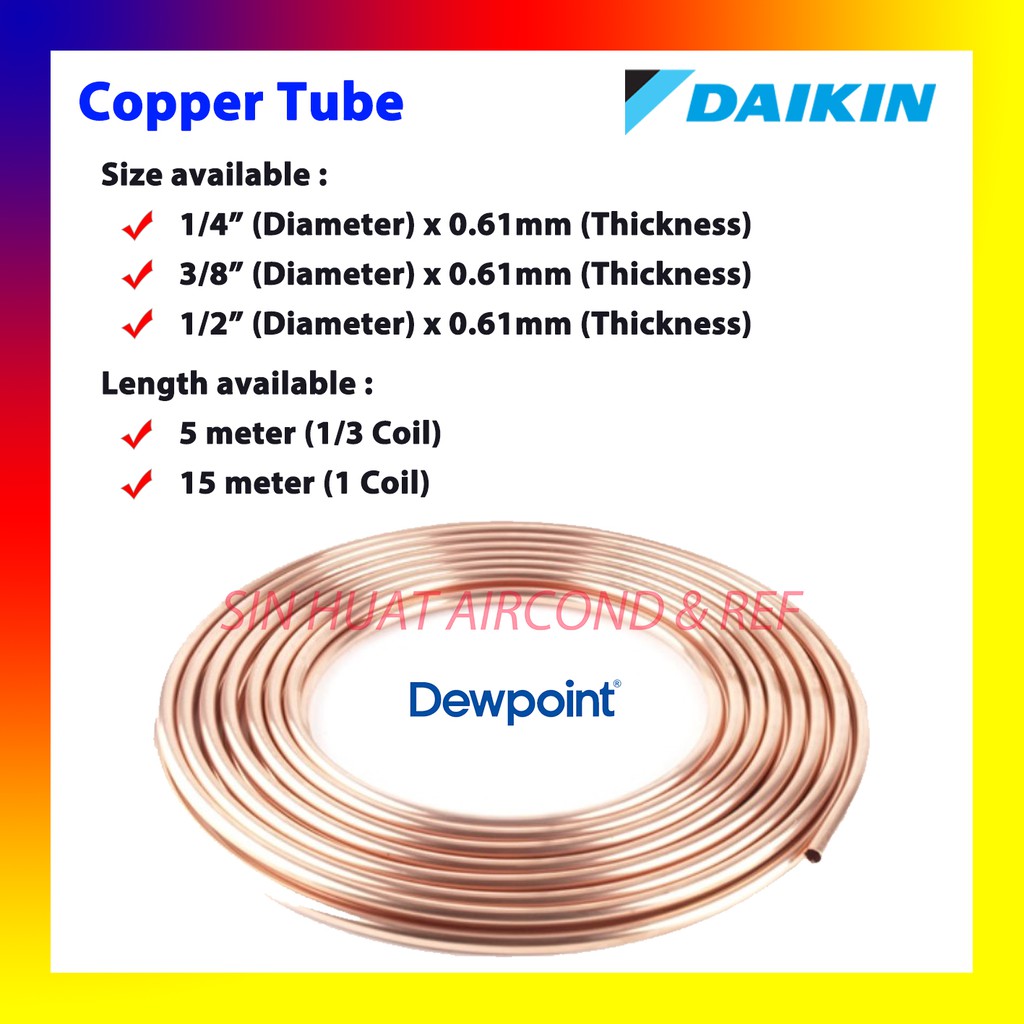 Daikin Dewpoint Copper Tube Aircond Piping Copper Air Cond Air