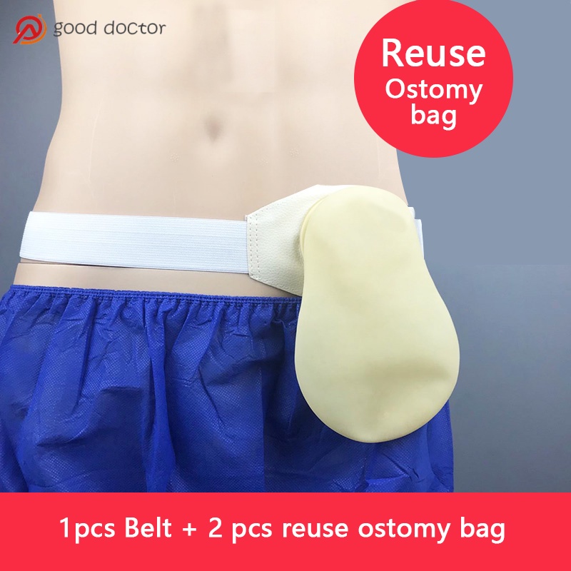 1pcs Ostomy Belt For 45mm Stoma & 2 Pcs Ostomy Bag Colostomy Bag Reuse ...