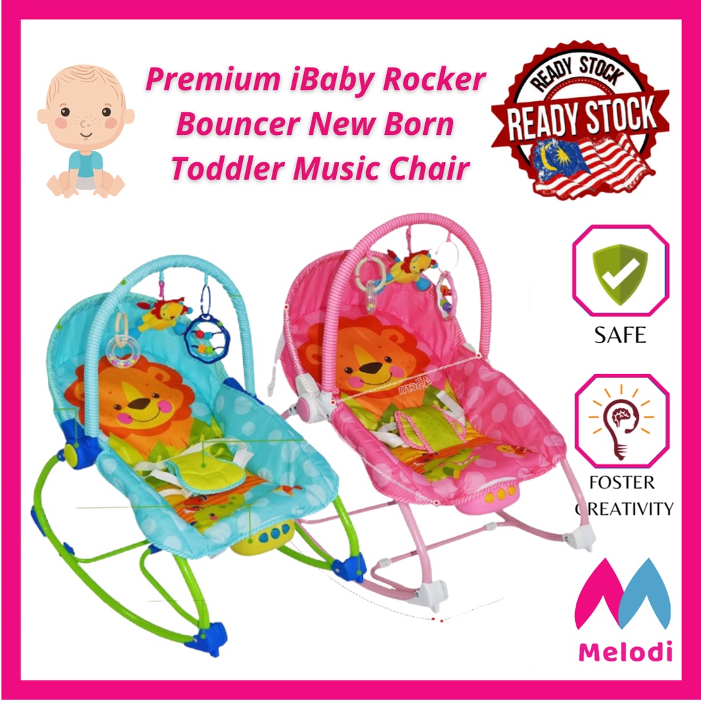 Premium iBaby Rocker Bouncer New Born Toddler Music Chair | Shopee Malaysia
