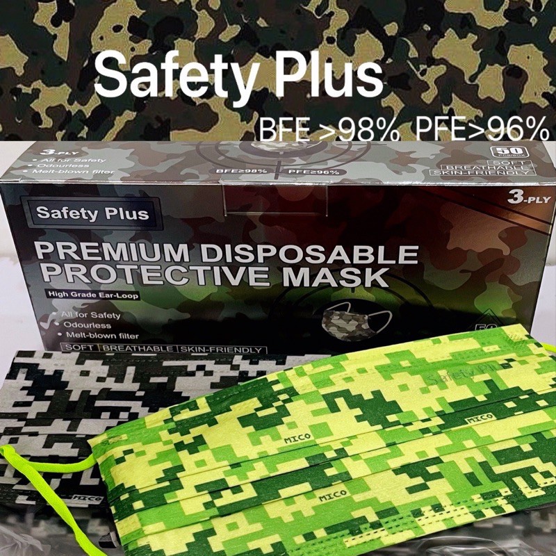 🔥Fast Shipping🔥Safety Plus Premium MASK 3Ply Premium Face Mask by ...