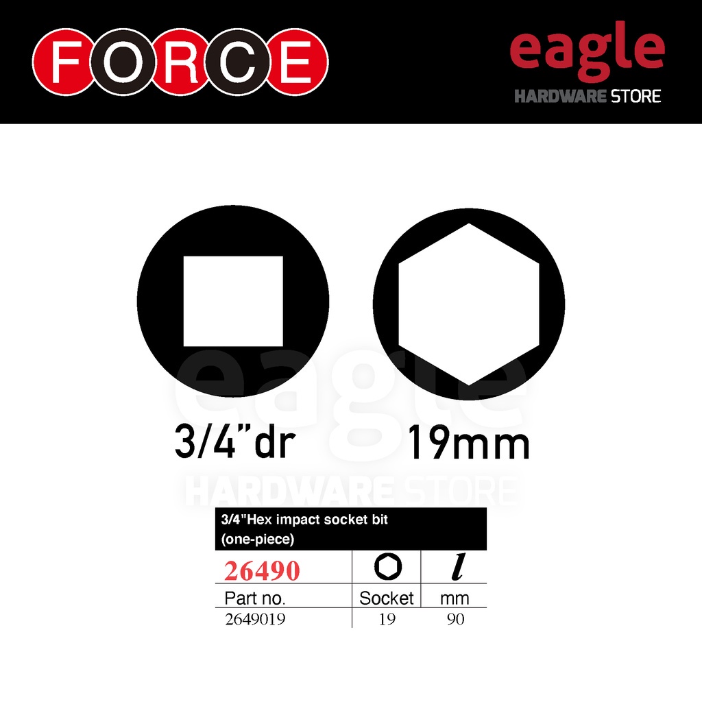 Force 26490 3/4