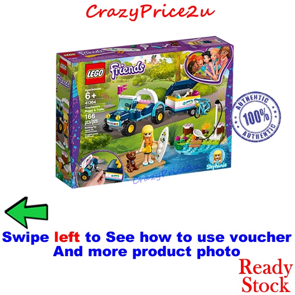 41364 LEGO Friends Stephanie s Buggy Trailer Hadiah Hari Jadi