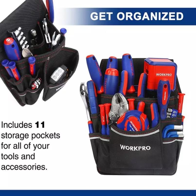 PERALATAN ^4OU ^O^ Waist Bag Toolkit Belt Pouch Screwdriver Waist Pack