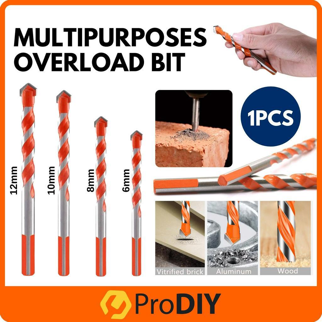 Multipurpose Drill Bits Set for Tile Concrete Brick Glass Plastic and ...