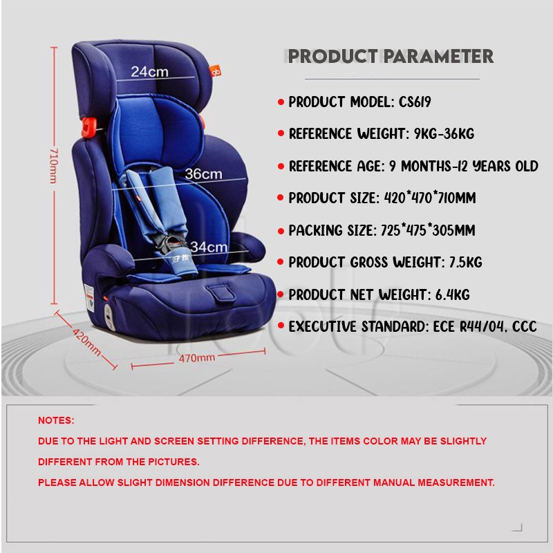 Mytools Exclusive Premium CSD Baby Car Seat Safety Seat Suitable For 9 months to 12 Years Old Kids Various Pattern Shopee Malaysia