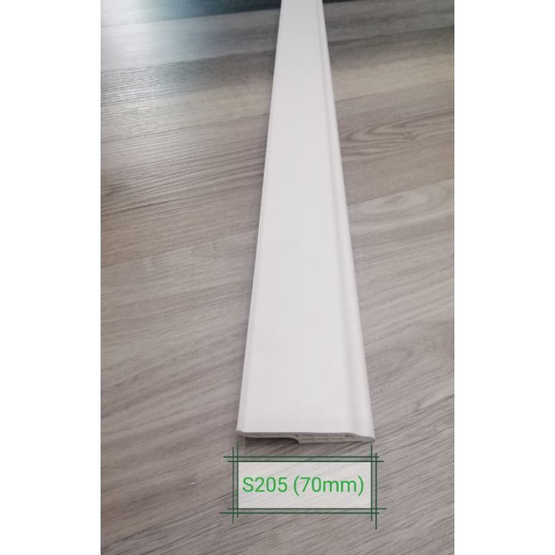 PVC Wall Skirting Floor Gap Covering 70 mm | Shopee Malaysia