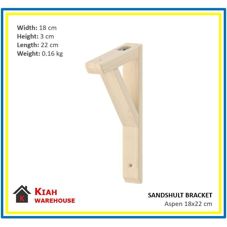 SANDSHULT Wall Bracket only Aspen / White color Original Bracket Para