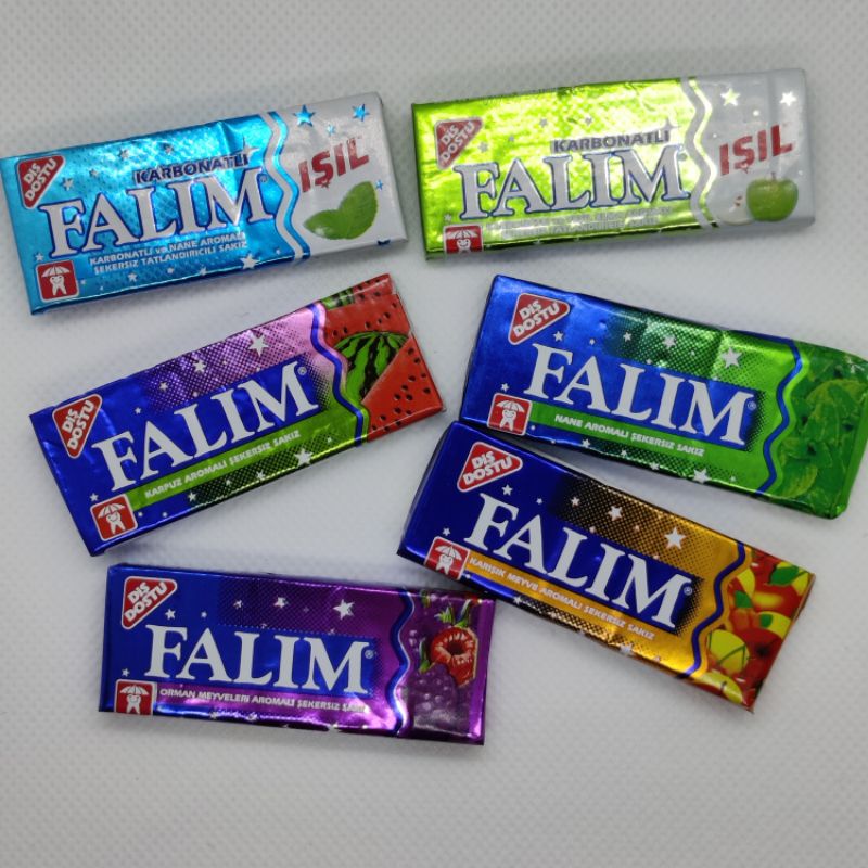 Falim Gum Chew Mint Flavour Sugar Free (20 x 5pcs/140g