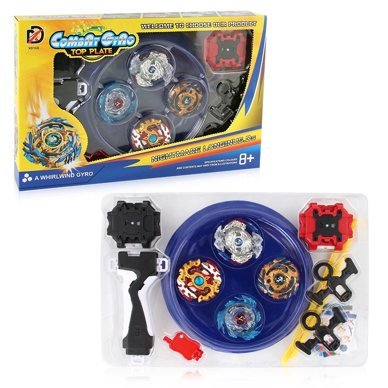 lego minecraft Puashati 4PCS Beyblade Burst Toys Set With Launcher ...