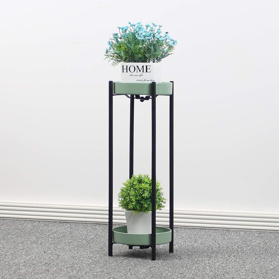 🔥RAYA PROMO🔥Zachia 2 tier Modern Plant Stand Indoor Flower Potted Plant