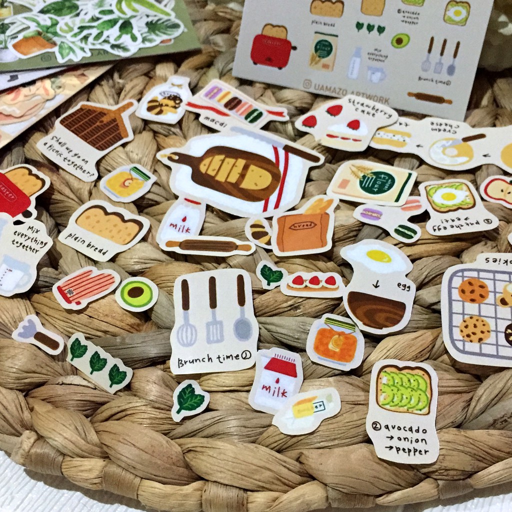 Tumblr Sticker / Breakfast / Sticker Pack / Cute Sticker / Aesthetic ...