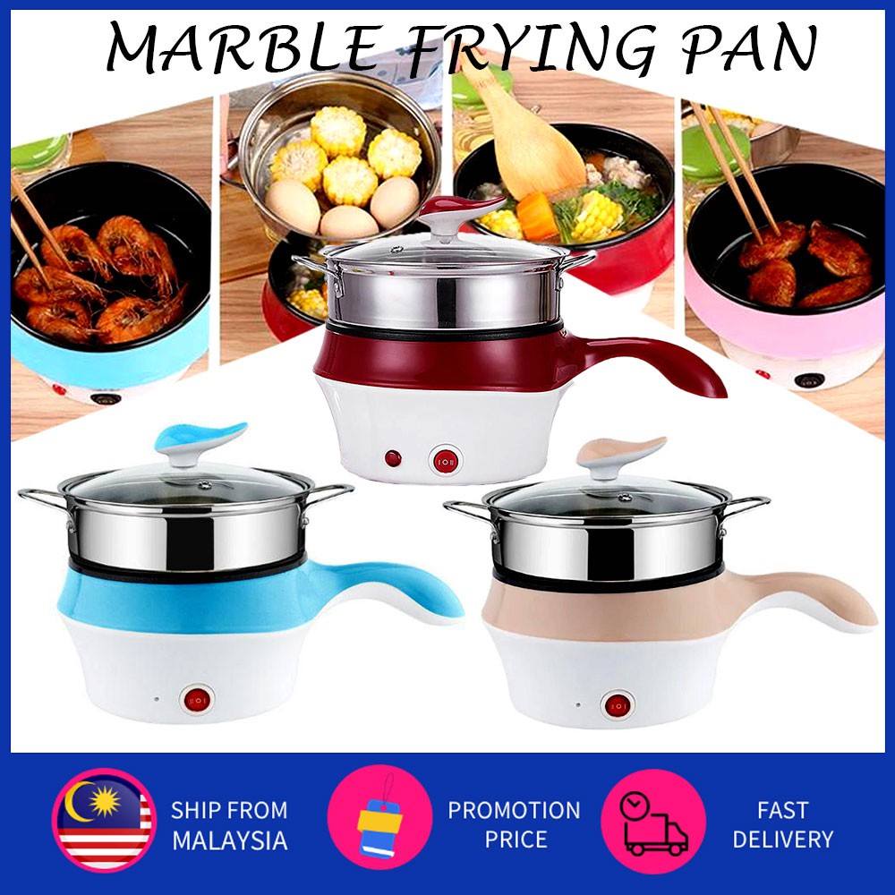 🔥Ready stock 🔥FODAZONE Mini electric cooker pan w/ steamer Noodle Multi