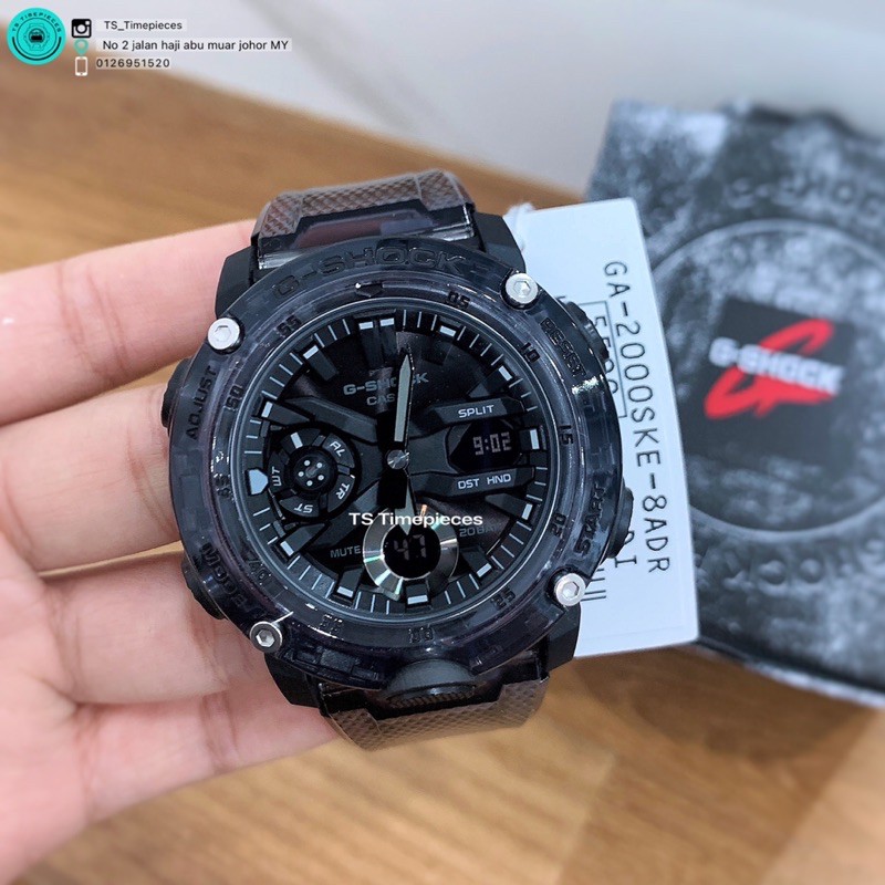 G SHOCK Skeleton Black GA-2000SKE-8A / GA-2000SKE-8 / GA