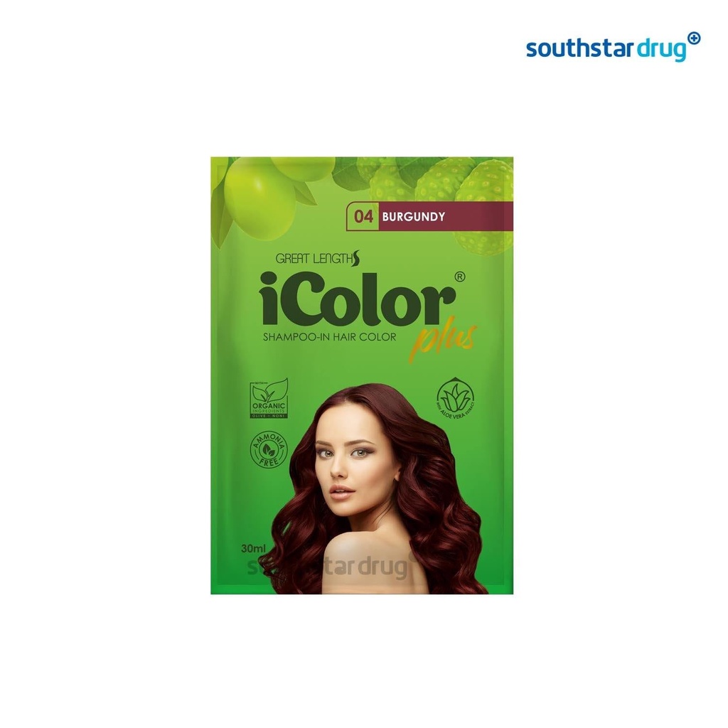 iColor Hair Dye Shampoo Burgundy 30 ml | Shopee Malaysia