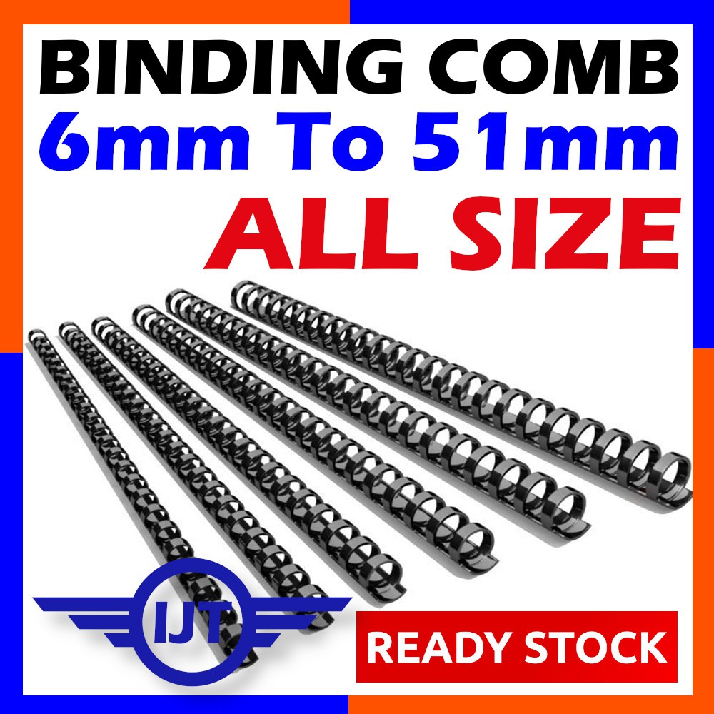 GOOD QUALITY Binding Comb 6mm 8mm 10mm 11mm 12mm 14mm 16mm 18mm 20mm ...