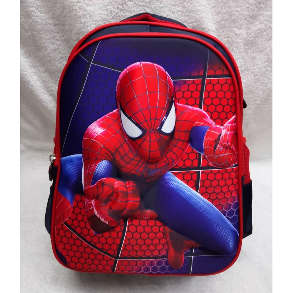 Beg Sekolah Bag Superhero Marvel Beg Kid Backpack Spiderman Superman Iron Man Captain America Budak School Bag Shopee Malaysia