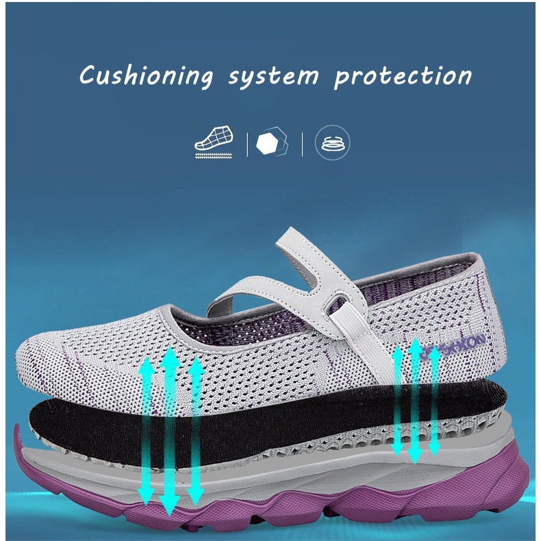 Kanostyle Air Cushion SlipOn Breathable Orthopedic Diabetic Womens