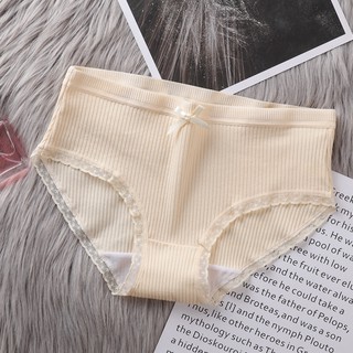 FallSweet Women's Pure Cotton Panties Mid-Waist Breathable