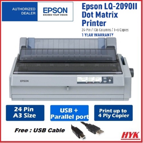 Epson LQ2090II Dot Matrix Printer (A3 Size) Shopee Malaysia