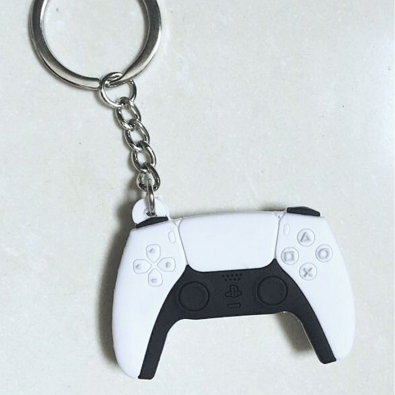 PS5 PVC soft rubber mini game handle Dualsense Controller keychain game ...