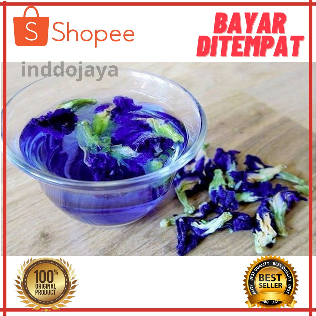 (Netto 10gr) Dried Eagle Flower Tea Butterfly pea Blue Tea | Shopee ...