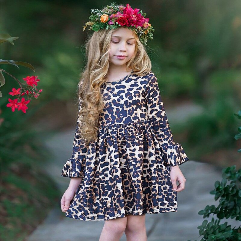 Girls Leopard Print Dress Baby Girl Normal Summer Casual Dress Kids Dresses Children Clothes for 2 6 years Shopee Malaysia