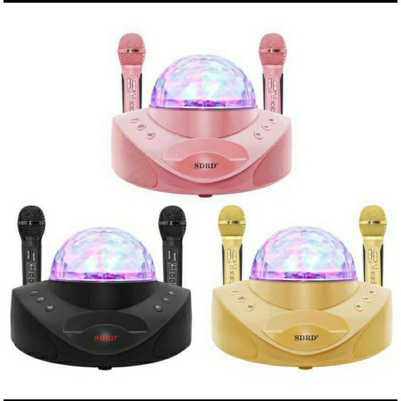 SD308 Dual Wireless Microphone Bluetooth SD-308 Speaker Mobile Karaoke  Stereo 20W SDRD sd 308 Speaker Set Dual Mic | Shopee Malaysia