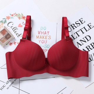 Women's New Sexy Bra Deep V Gathered No wire Bra Comfortable