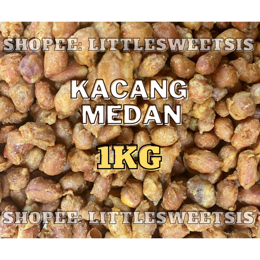 [1kg] Kacang Medan Kacang Salut Tepung Roasted Crispy Peanut Shopee