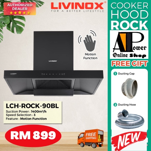 (FREE SHIPPING) LIVINOX 2022 NEW MODEL LCH-ROCK-90BL 1400m³/h Suction ...
